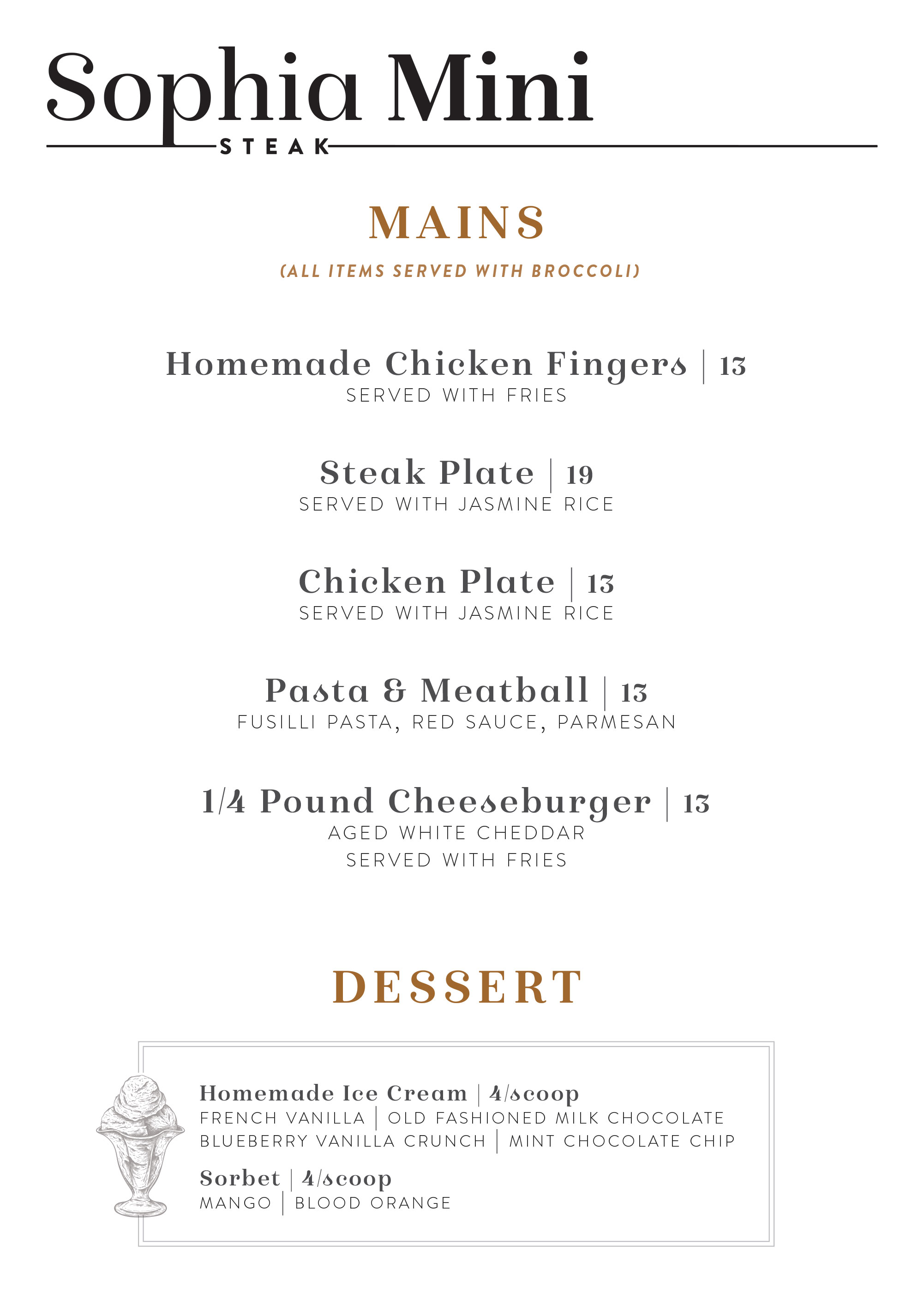 Kids Brunch Menu
