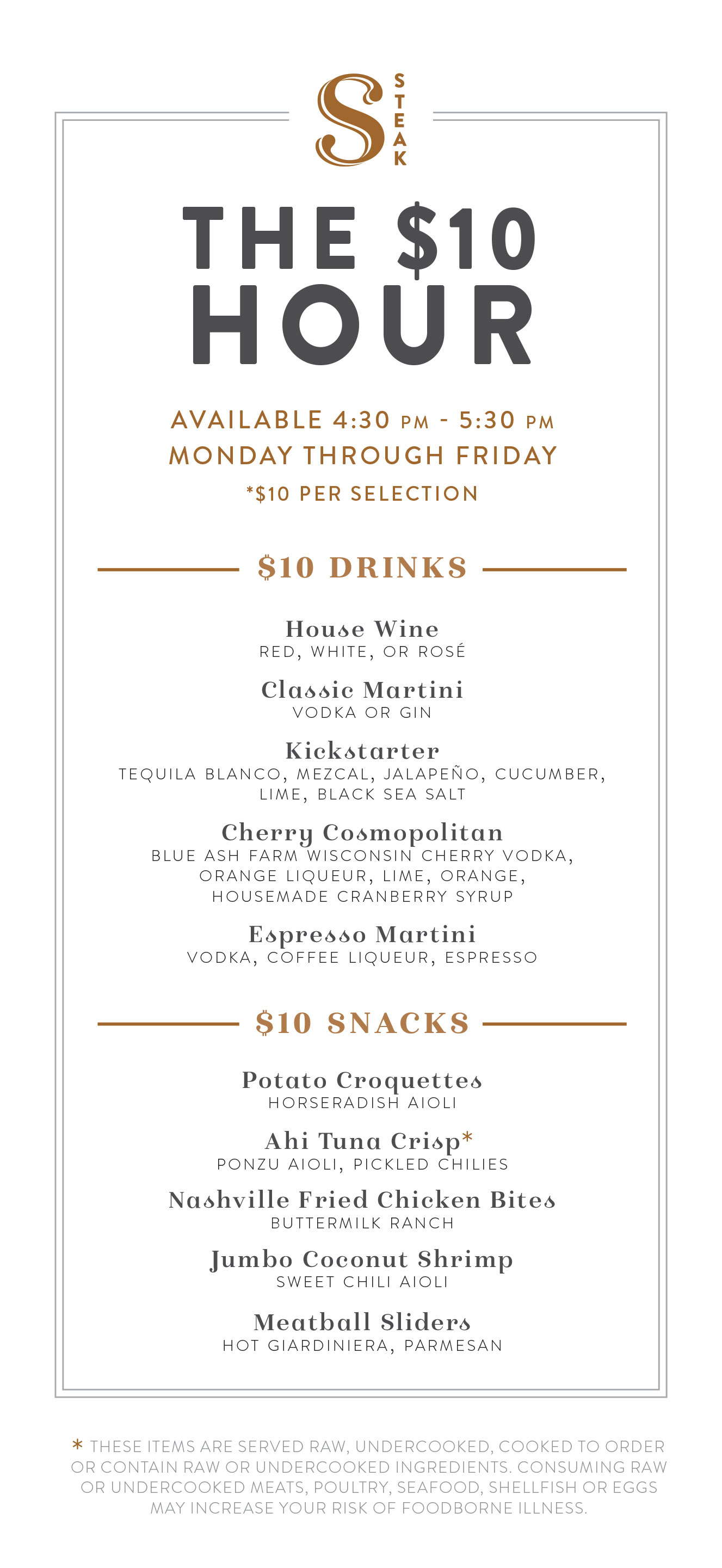 Happy Hour Menu