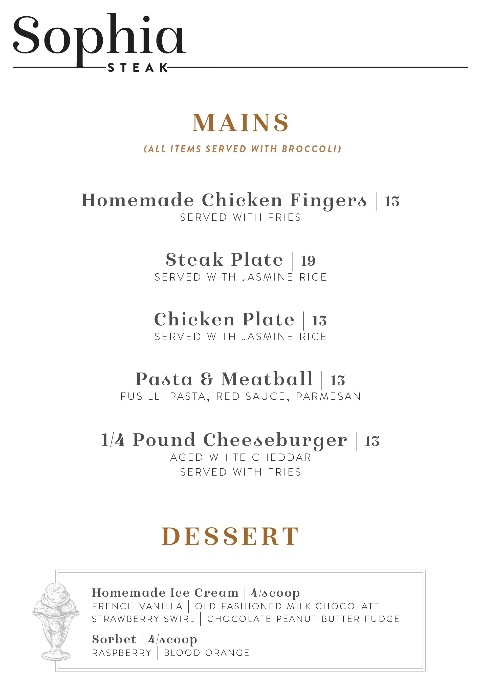 Kids Brunch Menu